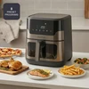 Gruzdintuvė Black & Decker juodas+decker Juodas & Decker BXAF8001E 1700 W 8 L oil-free deep fryer, juodas