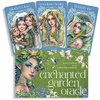 KNYGA Blue Angel Mėlyna Angel Orakulo kortų kaladė - Mėlyna Angel Enchanted Garden 44 kortų rinkinys