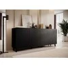 Cama Meble Baldų Komoda - Bari 200x42x82 Juoda Matinė