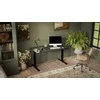 Cama Meble Reguliuojamo Aukščio Stalas - MOON LONG 150x80 Juodas/Antracitas