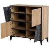 Halmar Cama Meble Knygų Spinta - Cama 4D OVO 90x38xH90 Ąžuolas/Betonas