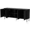 Cama Meble Komoda - 200x45x88, Matinė Juoda