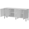 Cama Meble Komoda - 4D ABI 200x45x88 Matinė Balta