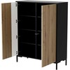 Cama Meble Komoda - Cama MERCI 100 x 40 x 129 cm Juoda/Amatininkų ąžuolas