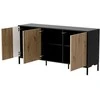 Cama Meble Komoda - Cama Merci 151 X 40 X 74 Cm, Juoda/Artisano ąžuolas