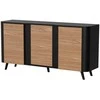Cama Meble Komoda - Cama Volare 151 x 39 x 75 cm Juoda/Riešutmedis