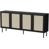 Cama Meble Komoda - Juta 4D 200x39,5x90, Juoda