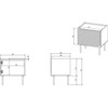 Cama Meble Naktinis Staliukas - Onda 50x40x54 Juodas