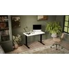 Cama Meble Rašomasis Stalas - Moon 121x67x72-120 Juodas/Baltas