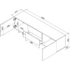 Laikiklis Cama Meble Spintelė - Cama RTV 2D2S ALMA 180x41,5xH55