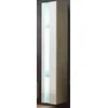 Cama Meble Sieninė lentyna WIO180 VIGO, 180/40/30, (spalva: Sonomos ąžuolas/Blizgi balta)