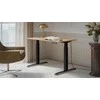 Cama Meble Stovimas Rašomasis Stalas - Moon 121x67x72-120 Juodas/Rudas