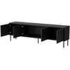 Laikiklis Cama Meble TV Spintelė - ABI 4D 200x38x62, Juoda Matinė