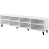 Laikiklis Cama Meble Televizoriaus Stovas - Asti 200x42x52 Baltas Matinis