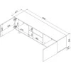 Laikiklis Cama Meble Televizorius - Cama Alma 180x41.5xH55 Kašmyras