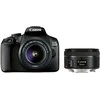 Canon EOS 2000D + EF-S 18-55mm III + EF 50mm f/1.8 STM