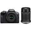 Canon EOS R100 + RF-S 18-45mm F4.5-6.3 IS STM + RF-S 55-210mm F5-7.1 IS STM (Juodas)