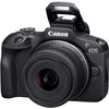 Canon EOS R100 + RF-S 18-45mm + RF-S 55-210mm + Mount Adapteris EF-EOS R