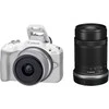 Canon EOS R50 + RF-S 18-45mm IS STM (Baltas) + RF-S 55-210mm IS STM
