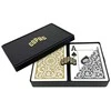 Copag 1546 Elite Poker Size - Jumbo Index Žaidimų Kortos Dviguba Kaladė (Auksinės Ir Juodos)