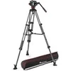 Dalys - Manfrotto Twin Carbon 504X Anglies Pluošto Šakė ir Galva