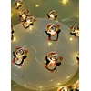 Dekoratyvinė LED Šviesa - Lampki Pingvinas BAT Modee 0.9m 10LED Šiltai Balti Pingvinai