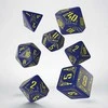 Q Workshop Galactic Dice RPG Kauliukų Rinkinys Mėlynos Ir Geltonos Spalvos
