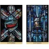 Destiny Books Taro kortų rinkinys - The Stained Glass 78 Taro Kortos su Gido Knyga, 16.4x28.8x4 cm