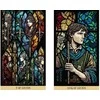 Destiny Books Taro kortų rinkinys - The Stained Glass 78 Taro Kortos su Gido Knyga, 16.4x28.8x4 cm