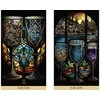 Destiny Books Taro kortų rinkinys - The Stained Glass 78 Taro Kortos su Gido Knyga, 16.4x28.8x4 cm