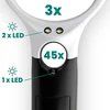 Didinamasis Stiklas - everActive MG-01 Didinimo LED Stiklas, Juoda/Balta