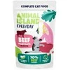 Drėgnas Kačių Maistas - Animal Island Everyday Jautienos ir Vištienos Filė 40 x 85g
