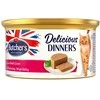 Drėgnas Kačių Maistas - BUTCHER'S Classic Delicious Dinners Jautiena Su Kepenimis, 85g