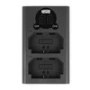 Dviejų kanalų įkroviklio rinkinys ir dvi NP-FZ100 baterijos Newell DL-USB-C, skirtos Sony
