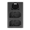 Dviejų kanalų įkroviklio rinkinys ir dvi EN-EL15b baterijos Newell DL-USB-C, skirtos Nikon