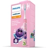 Elektrinis dantų šepetėlis - Philips Sonicare For Kids HX6352/42 su Bluetooth, 2 Režimai, 2 Šepetėlių Galvutės, Lipdukai, Rožinė