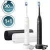 Elektriniai dantų šepetėliai Philips Sonicare 7100 HX7429/02, 2 vnt., juodas ir baltas