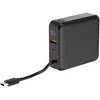 Gembird PB10-WPC15-LCD-01 greito įkrovimo išorinė baterija su belaidžiu įkrovikliu, 20W, 10000 mAh, juodas