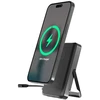 Gembird PB10-WPC15MS-01 magnetinė belaidė išorinė baterija su integruotu stovu, 15 W, 10000 mAh, juodas