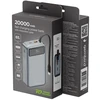 Gembird PB20-PD65-LCD-01 greito įkrovimo išorinė baterija su integruotais laidais, 65W, 20000 mAh, juodas