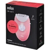 BRAUN Silk-épil 3 SES 3-176 Epilator, Baltas and Rožinė
