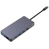 Extra Digital Adapteris - Papildomas skaitmeninis USB Type-C hubas 2x HDMI, VGA, LAN, 3x USB-A, SD, TF, PD100W