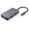 Extra Digital Adapteris USB Type-C - 2x HDMI, 1x VGA, 1x USB Type-A, 1x USB Type-C PD60W
