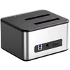Extra Digital Dvigubos dokavimo stotelės - Papildoma skaitmeninė dviguba SSD/HDD dokas, 20TB palaikymas, USB-B