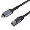 Extra Digital Interneto kabelis CAT6 UTP, USB Type-C - RJ45, 7.5m