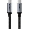 Extra Digital Kabelis USB3.2, USB-C - USB-C, 20Gbps, 100W, 20V/ 5A, 4K/ 60HZ, 1m