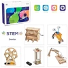 Extra Digital Medinis STEM surinkimo rinkinys - Papildomas Skaitmeninis Medinis Surinkimo Išplėstinis Mokslo Laboratorijos Rinkinys 5 Modeliai Pianinas Kirmėlė Robotas Ekskavatorius Ferris Ratas Liftas Medis