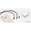 Extra Digital Silikoninis kabelis USB- Lightning, 2m (baltas)