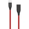 Extra Digital Silikoninis kabelis USB-Micro USB (raudonas,1m)