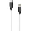 Extra Digital Silikoninis kabelis USB Type-C - Lightning (baltas, 1m)